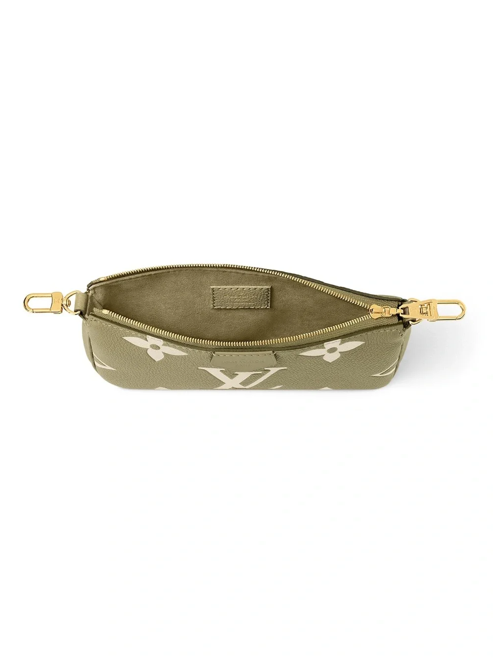 NEW Louis Vuitton Khaki Empriente Monogram Multi Pochette Bag *Limited Edition*